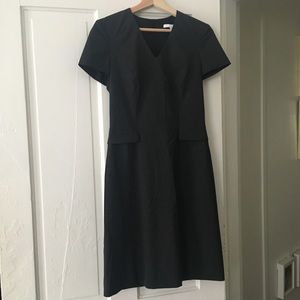 HUGO BOSS charcoal gray sheath